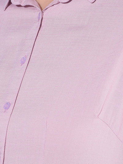 Pink Shirt-Women Shirts-Crimsoune Club