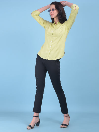 Mustard Shirt-Women Shirts-Crimsoune Club