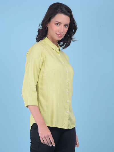 Mustard Shirt-Women Shirts-Crimsoune Club