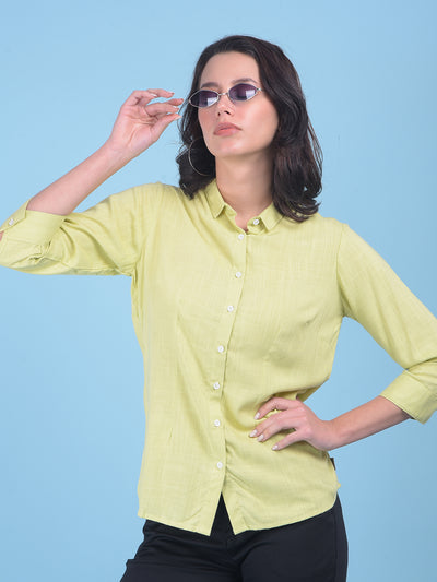 Mustard Shirt-Women Shirts-Crimsoune Club