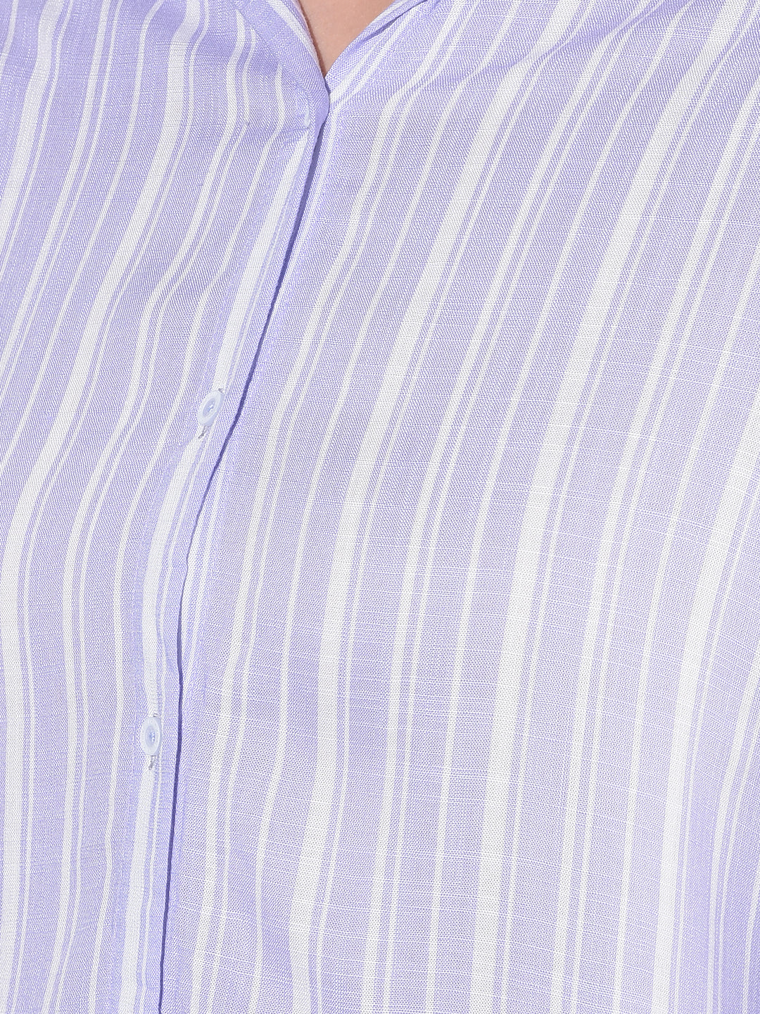 Purple Vertical Striped Shirt-Women Shirts-Crimsoune Club
