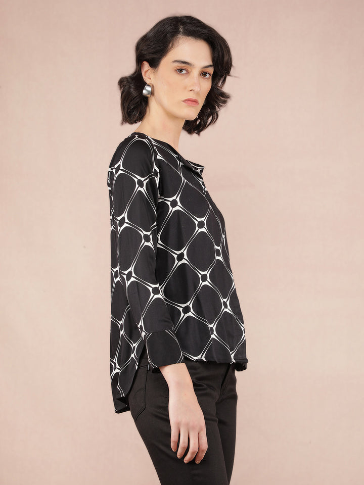 Black Shirt-Women Shirts-Crimsoune Club