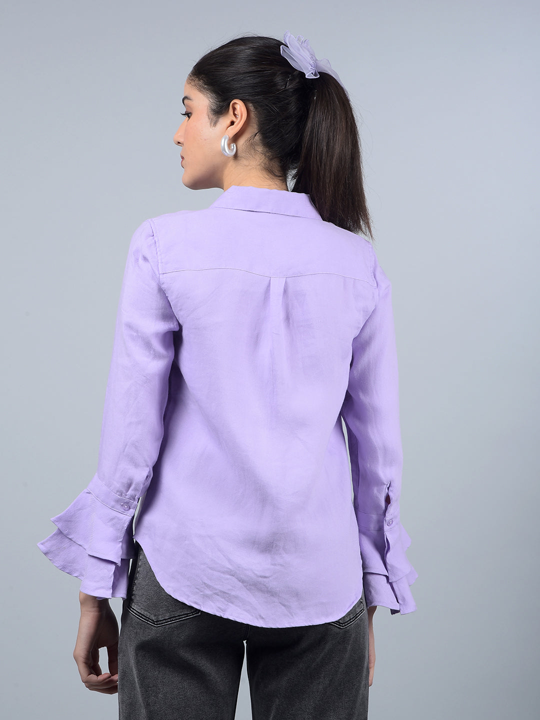 Purple Shirt-Women Shirts-Crimsoune Club