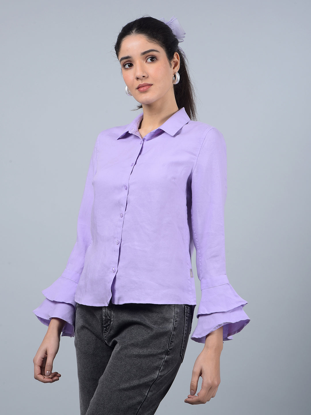 Purple Shirt-Women Shirts-Crimsoune Club