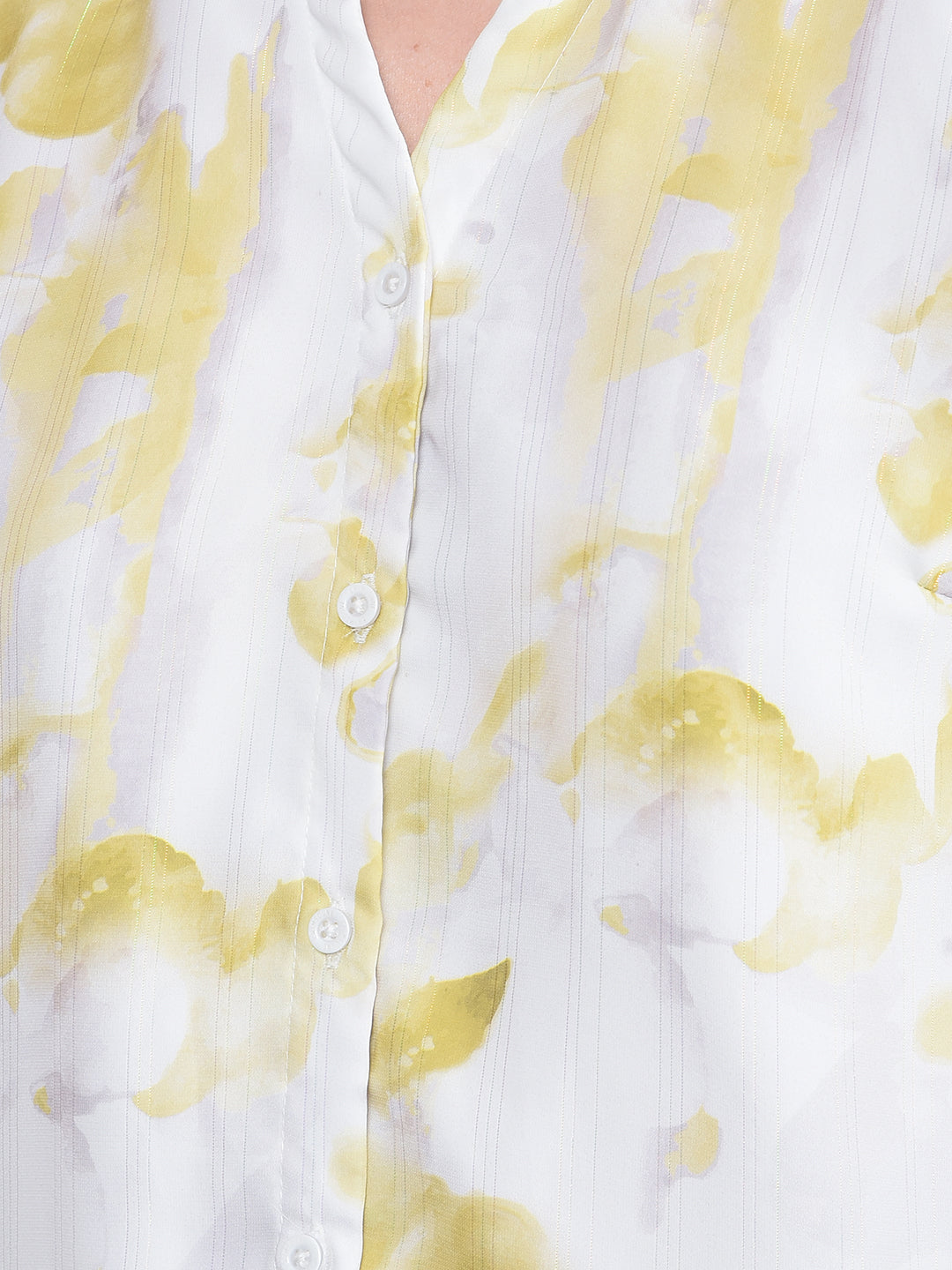 Green Printed Shirt-Women Shirts-Crimsoune Club