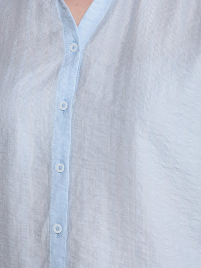 Blue Shirt-Women Shirts-Crimsoune Club