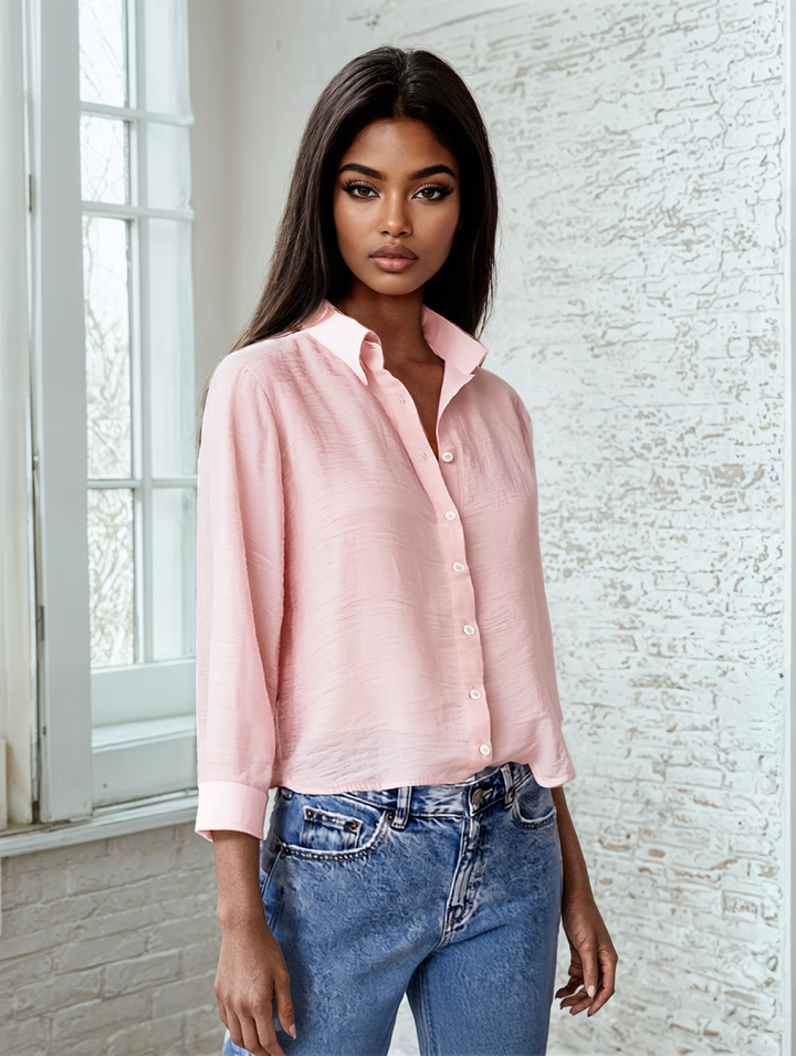 Pink Checked Shirt-Women Shirts-Crimsoune Club