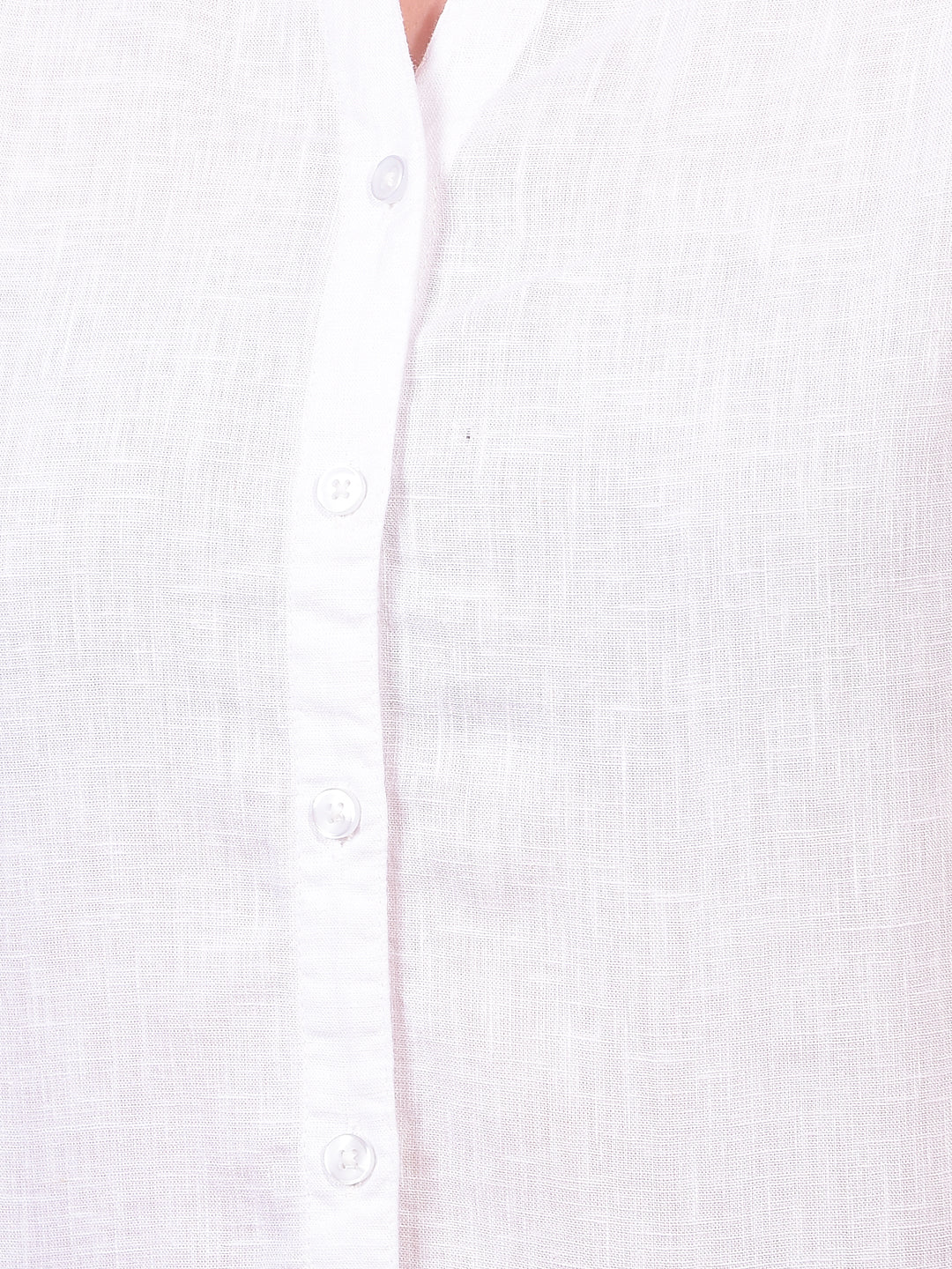Women's White Linen Shirt-Women Shirts-Crimsoune Club