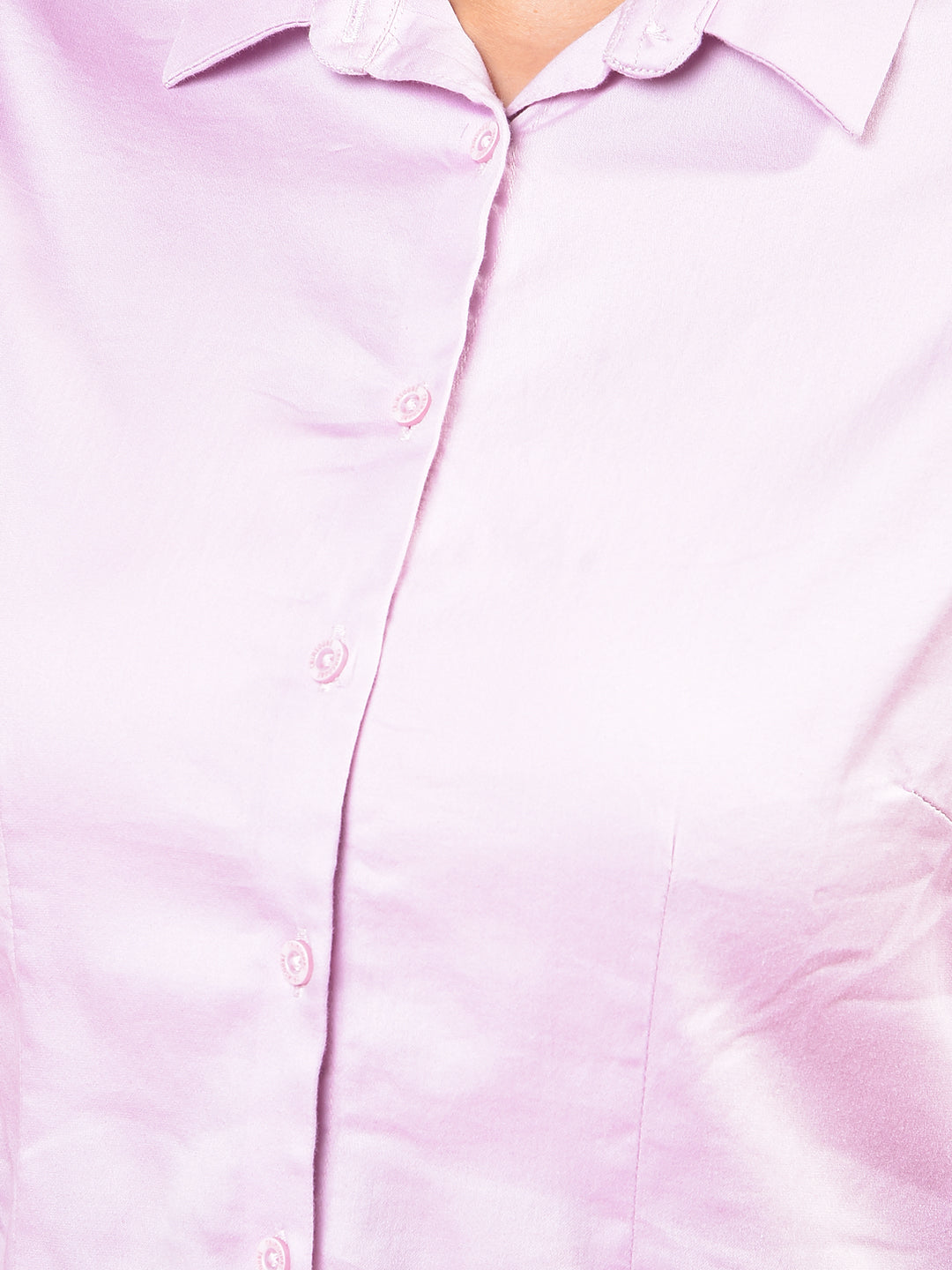 Chic Light Purple Shirt-Women Shirts-Crimsoune Club