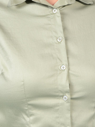 Women's Green Shirt-Women Shirts-Crimsoune Club