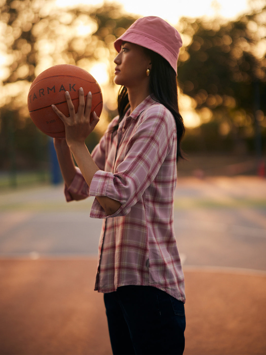 Women's Red Checked Shirt-Women Shirts-Crimsoune Club