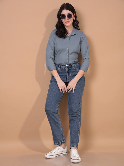 Women's Green Shirt-Women Shirts-Crimsoune Club