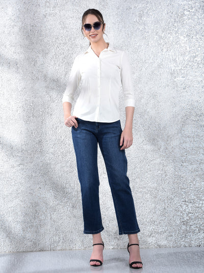 Pearl Tailored Formal Shirt-Women Shirts-Crimsoune Club