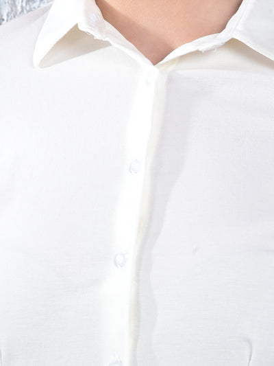 Pearl Tailored Formal Shirt-Women Shirts-Crimsoune Club