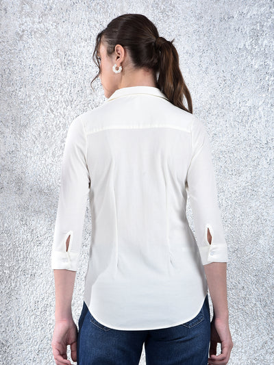 Pearl Tailored Formal Shirt-Women Shirts-Crimsoune Club