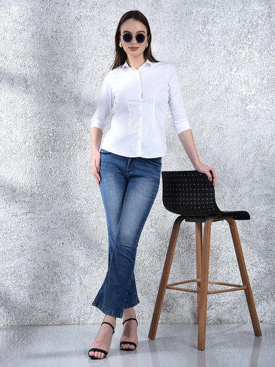 Crystal Classic Formal Shirt-Women Shirts-Crimsoune Club