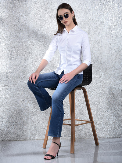Crystal Classic Formal Shirt-Women Shirts-Crimsoune Club