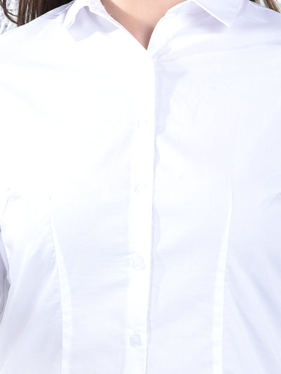 Crystal Classic Formal Shirt-Women Shirts-Crimsoune Club