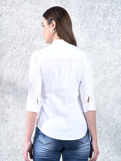 Crystal Classic Formal Shirt-Women Shirts-Crimsoune Club