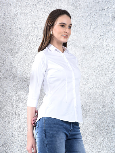 Crystal Classic Formal Shirt-Women Shirts-Crimsoune Club
