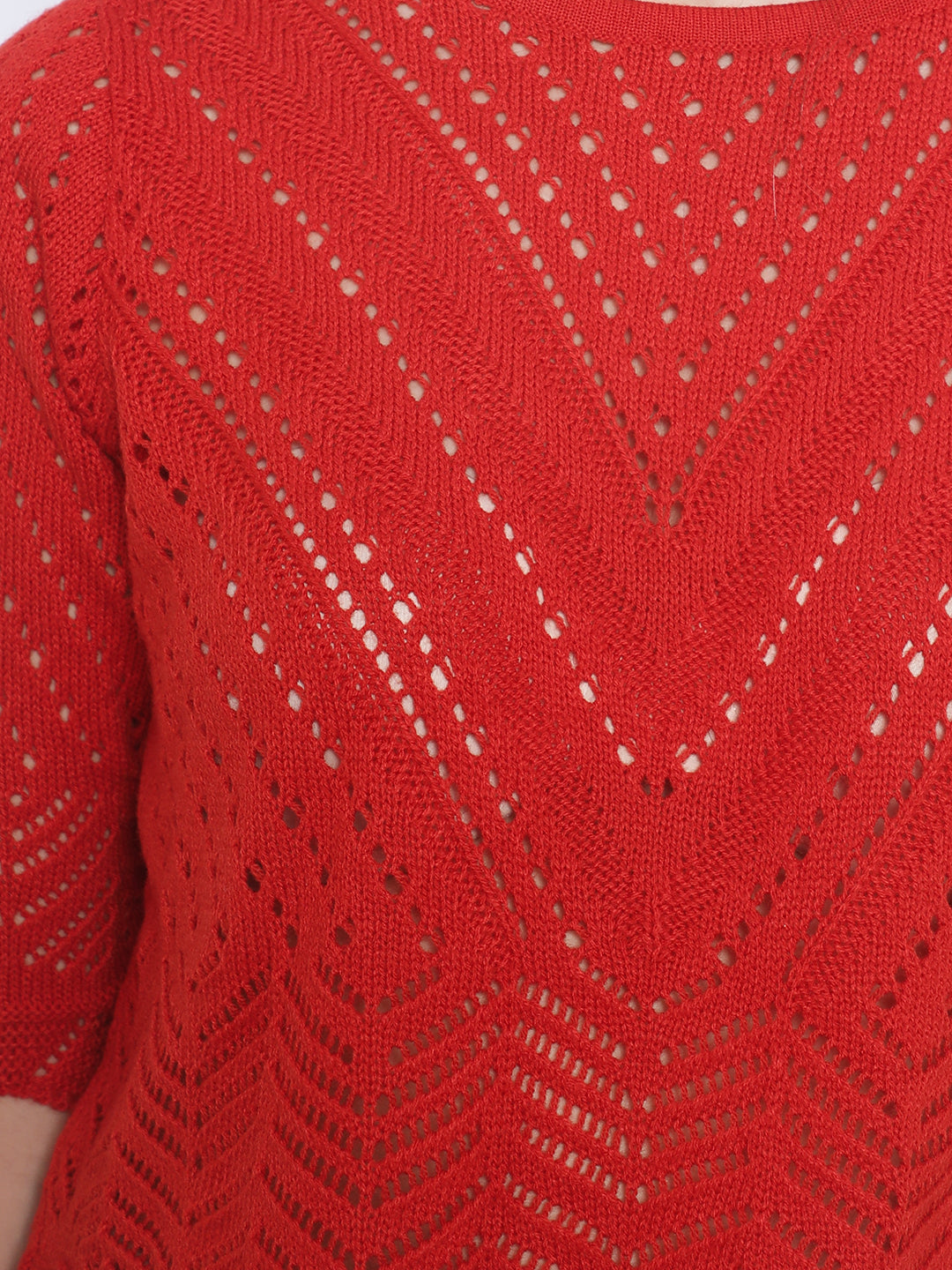 Red Crop Sweater-Women Sweaters-Crimsoune Club