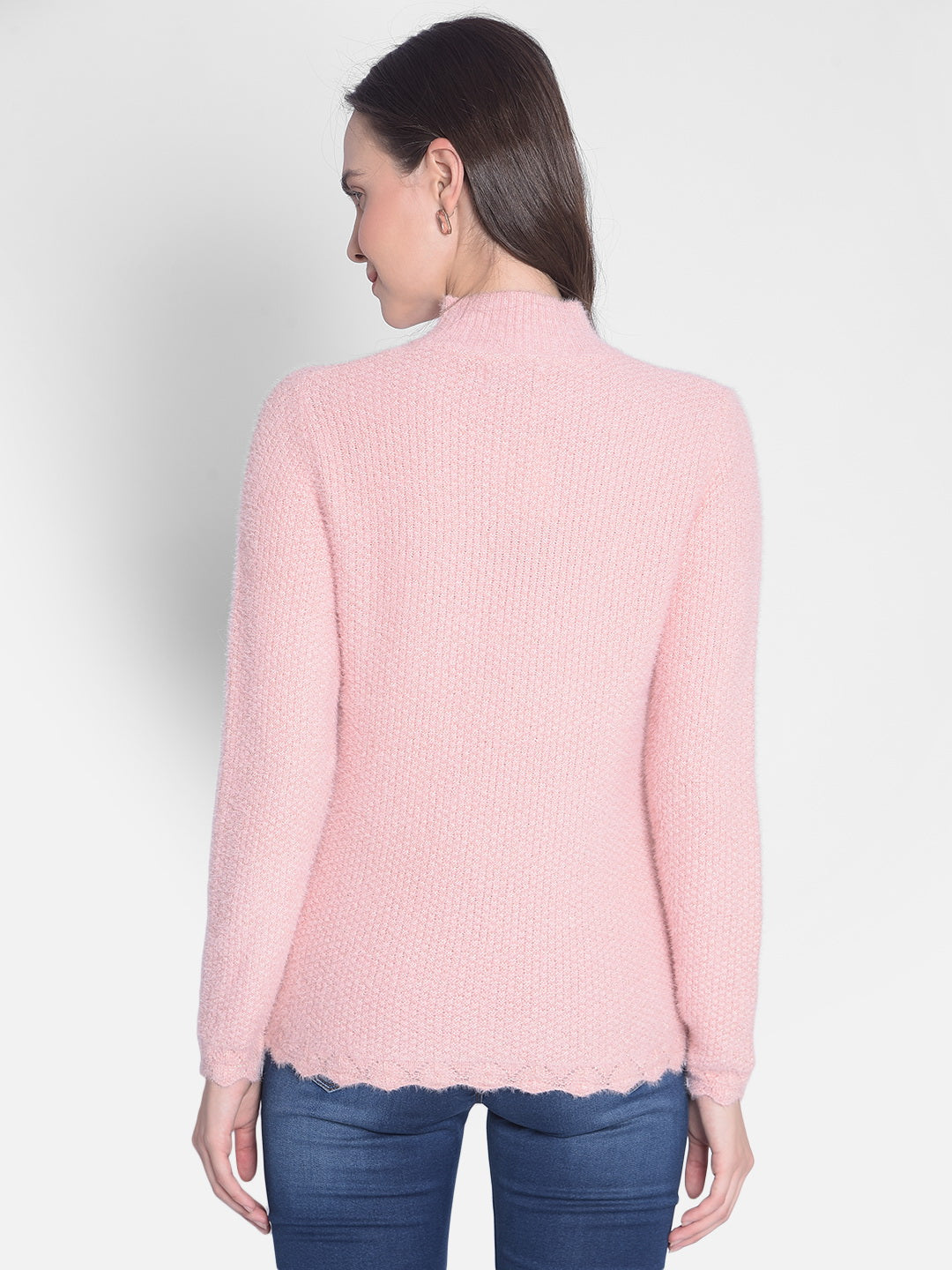 Pink Sweater-Women Sweaters-Crimsoune Club