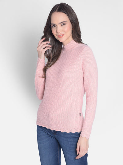 Pink Sweater-Women Sweaters-Crimsoune Club