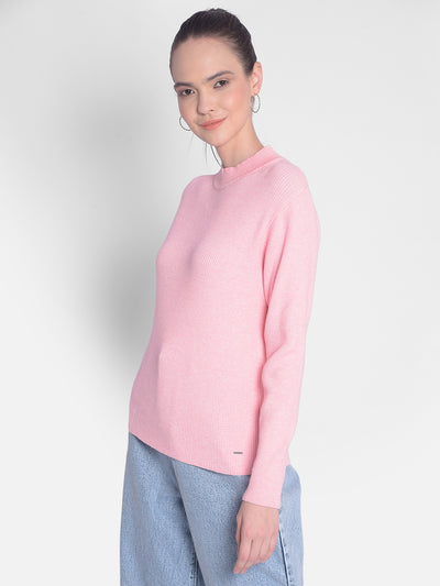 Pink Sweater-Women Sweaters-Crimsoune Club