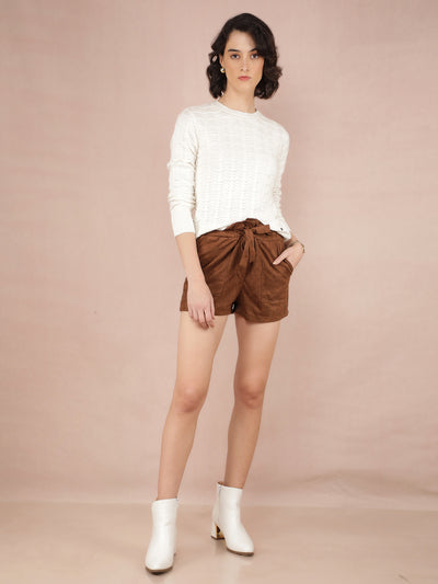 Off White Sweater-Women Sweaters-Crimsoune Club