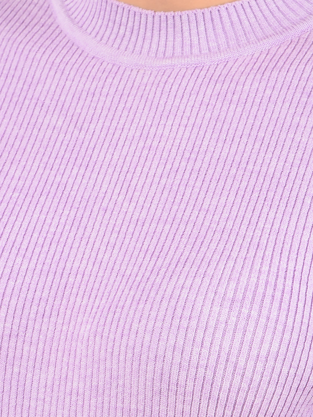 Purple Jacquard Sweater-Women Sweaters-Crimsoune Club