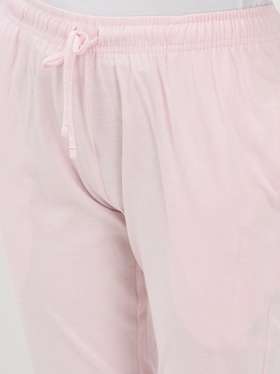 Lounge Wear Pink Capri-Women Capris-Crimsoune Club
