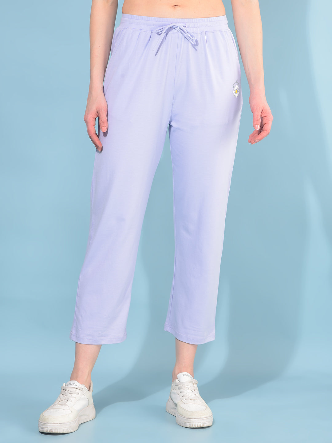 Purple Regular Lounge Pants-Women Lounge Pants-Crimsoune Club