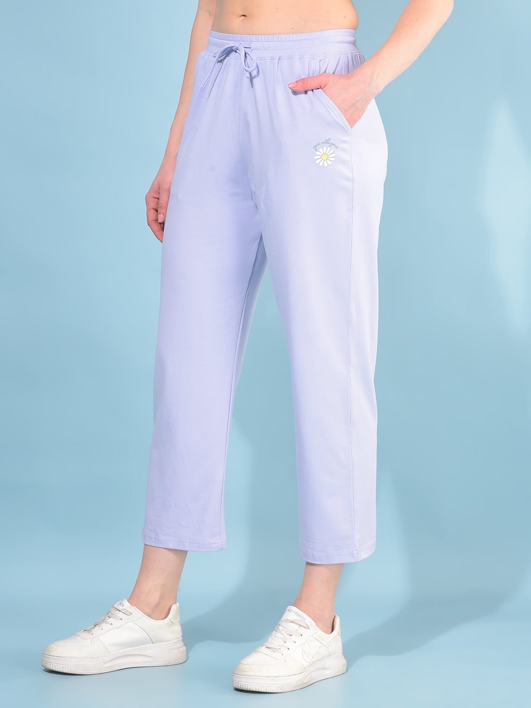 Purple Regular Lounge Pants-Women Lounge Pants-Crimsoune Club