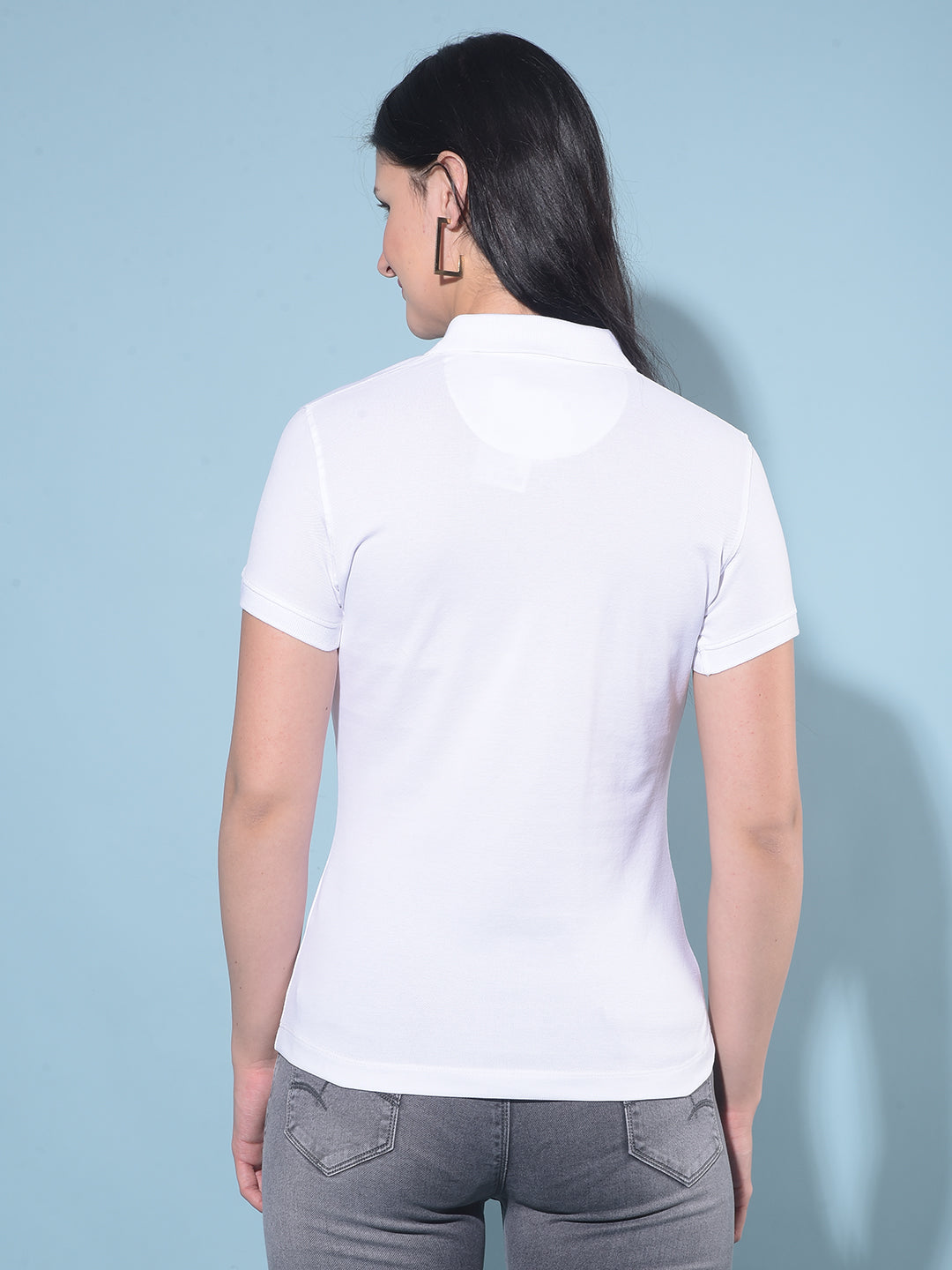 White T-Shirt-Women T-shirts-Crimsoune Club