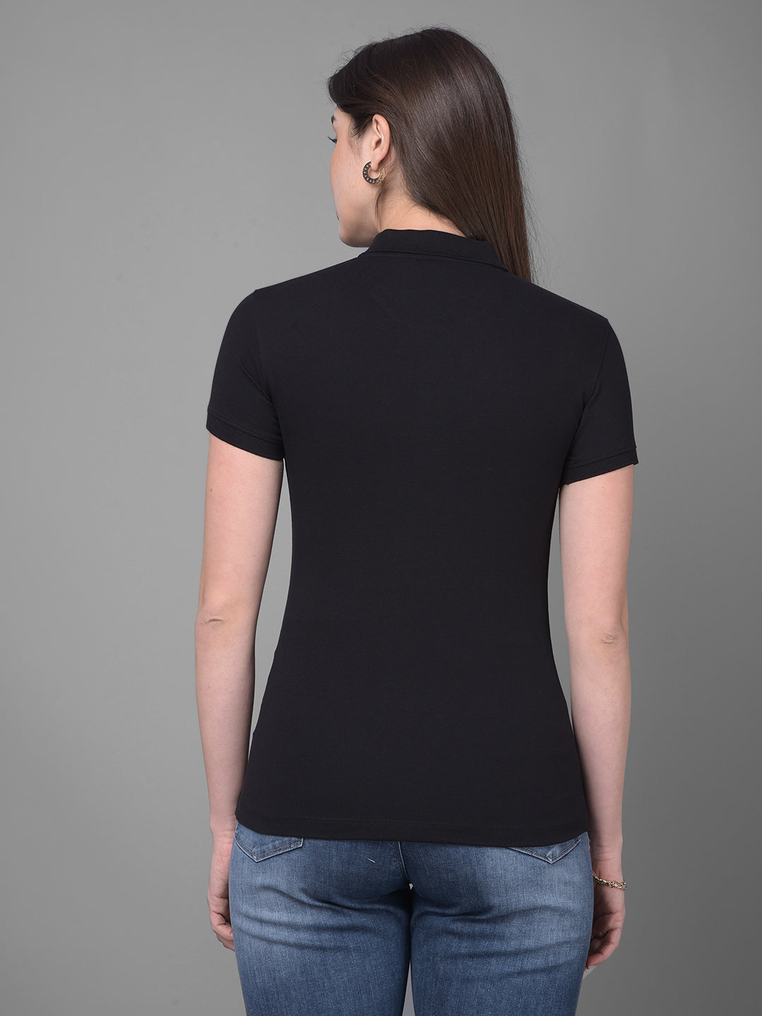 Black T-Shirt-Women T-Shirts-Crimsoune Club