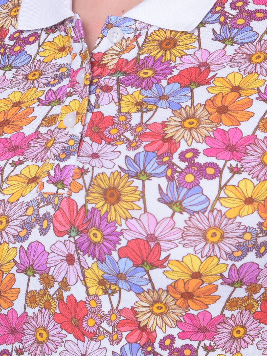 Multi Color Floral Mini Dress-Women Dresses-Crimsoune Club