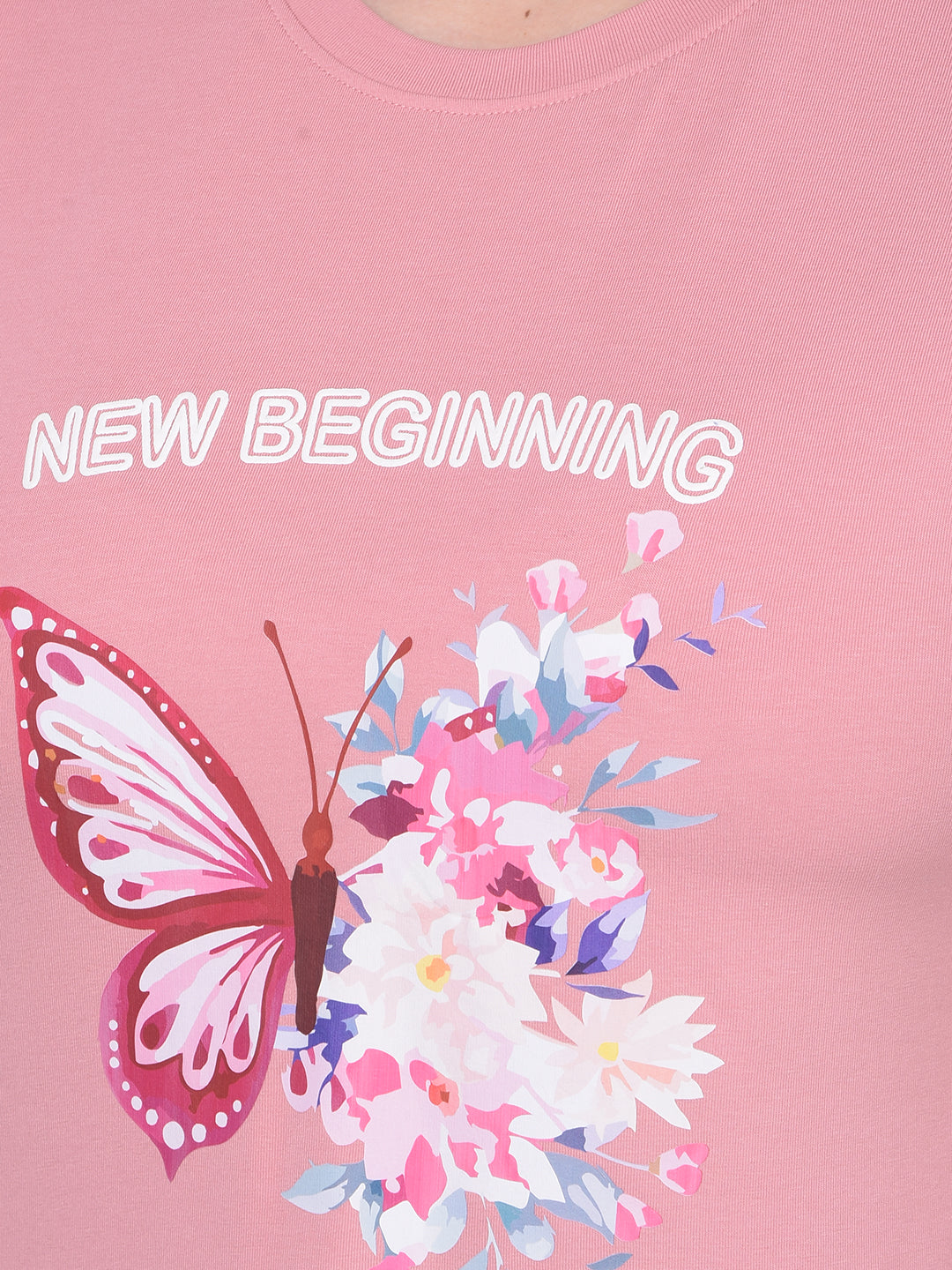 Pink Graphic Printed T-Shirt-Women T-Shirts-Crimsoune Club