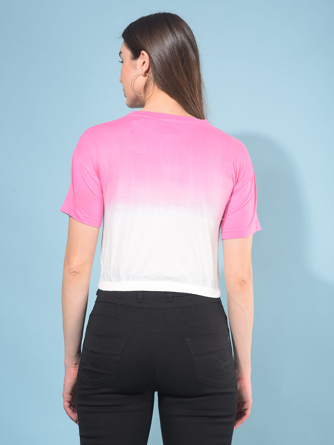 Pink Graphic 100% Cotton T-Shirt-Women T-Shirts-Crimsoune Club