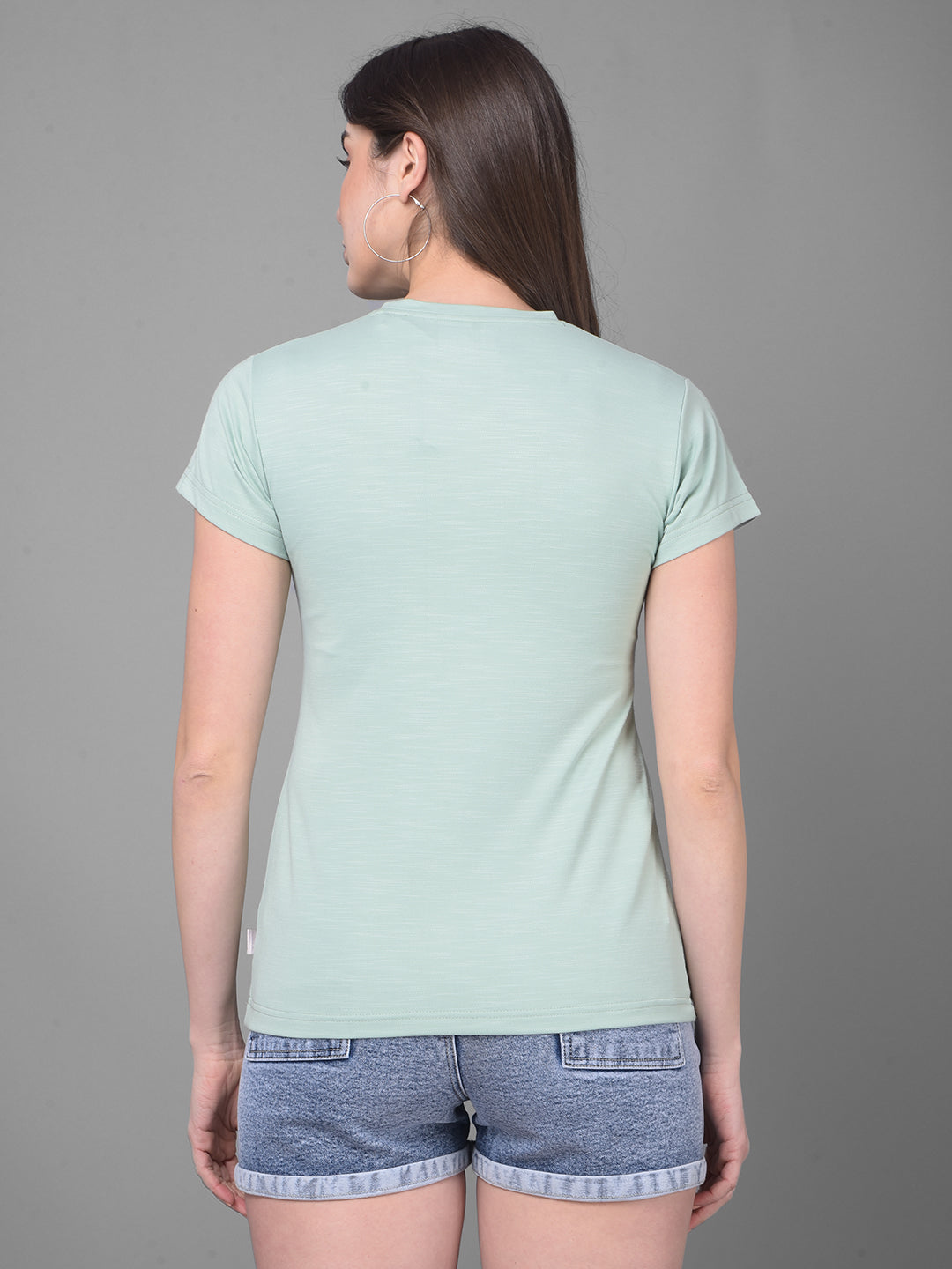 Green Graphic Printed T-Shirt-Women T-Shirts-Crimsoune Club