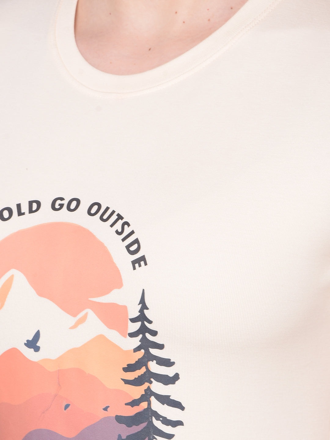 Yellow Graphic Printed T-Shirt-Women T-Shirts-Crimsoune Club