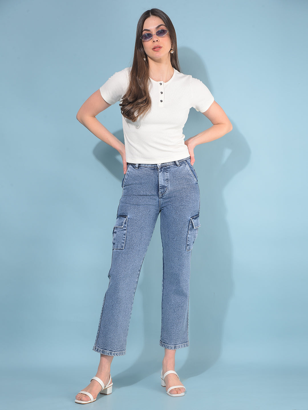 White Cotton T-Shirt-Women T-Shirts-Crimsoune Club