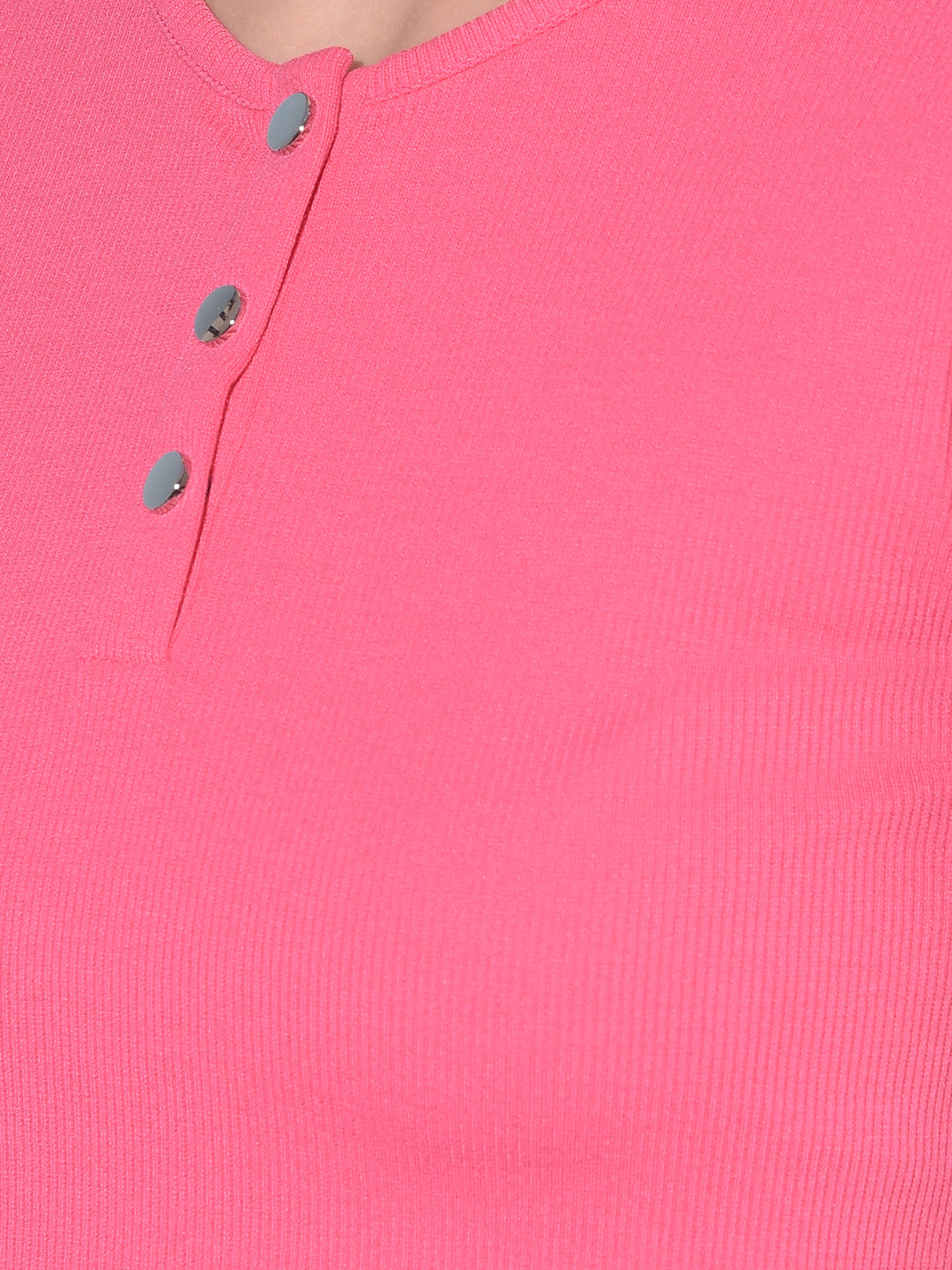 Pink Cotton T-Shirt-Women T-Shirts-Crimsoune Club