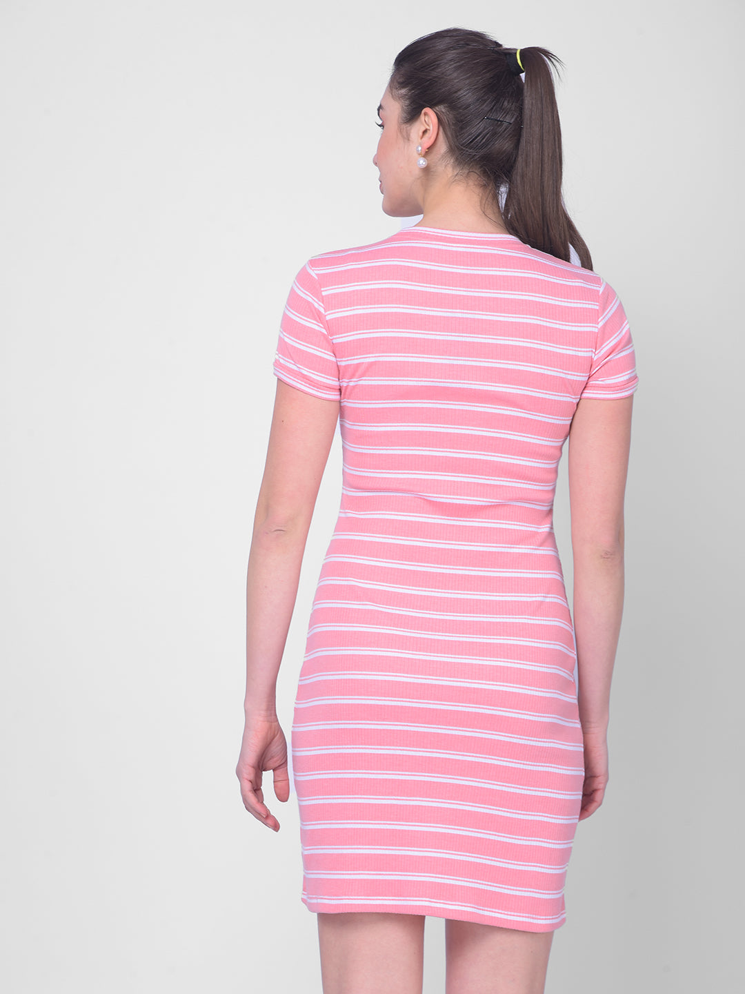 Pink Striped Bodycon Dress Pink Striped Bodycon Dress