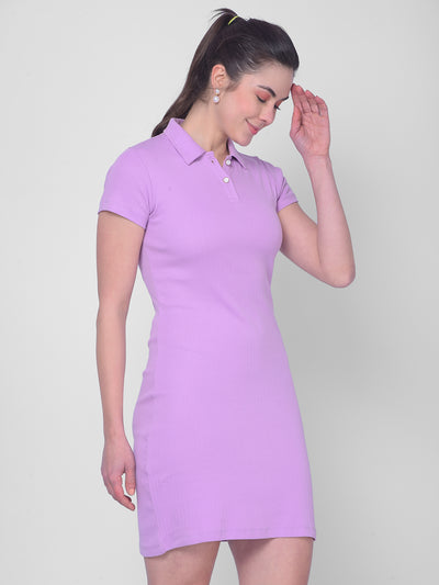 Purple Bodycon Dress-Women Dresses-Crimsoune Club