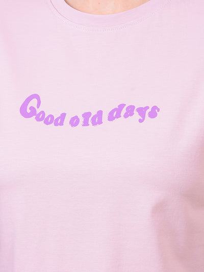 Women's Purple Graphic Print T-Shirt-Women T-Shirts-Crimsoune Club