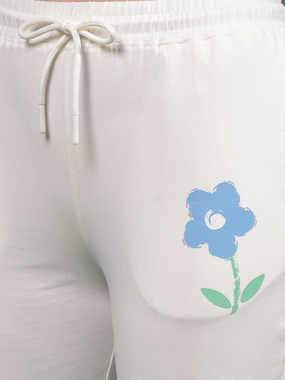 White Trackpants-Women Trackpants-Crimsoune Club
