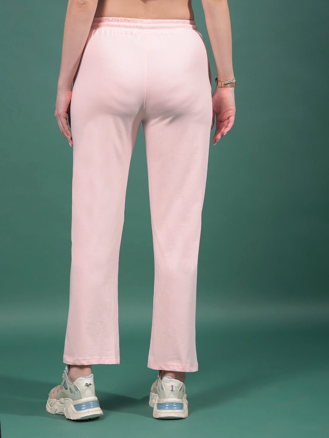 Pink Trackpants-Women Trackpants-Crimsoune Club