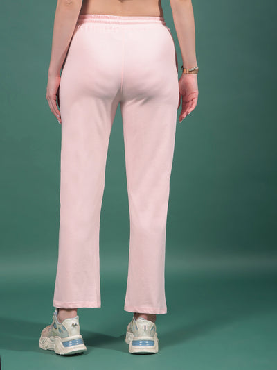 Pink Trackpants-Women Trackpants-Crimsoune Club