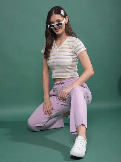 Purple Trackpants-Women Trackpants-Crimsoune Club