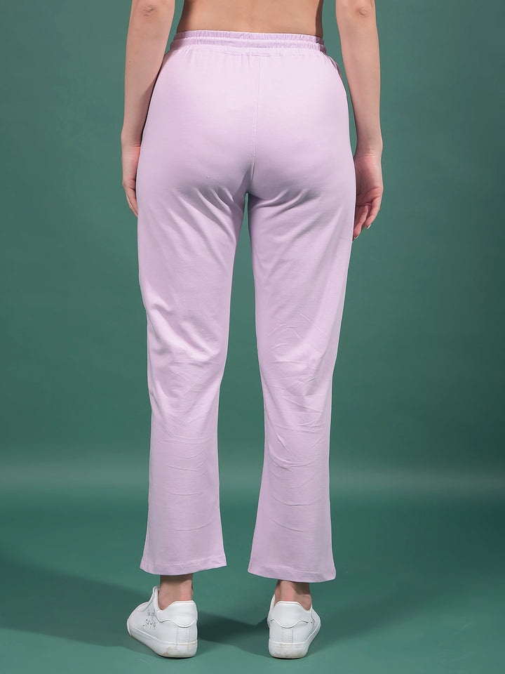 Purple Trackpants-Women Trackpants-Crimsoune Club